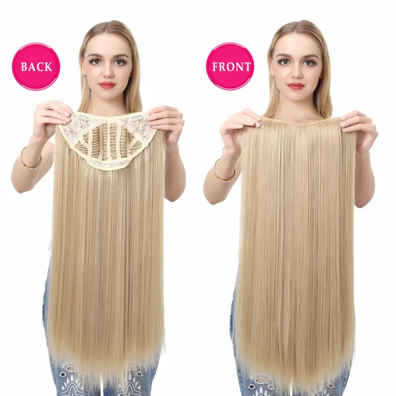 Aplique de Cabelo em U - super prático