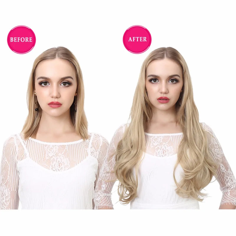 Aplique de Cabelo em U - super prático