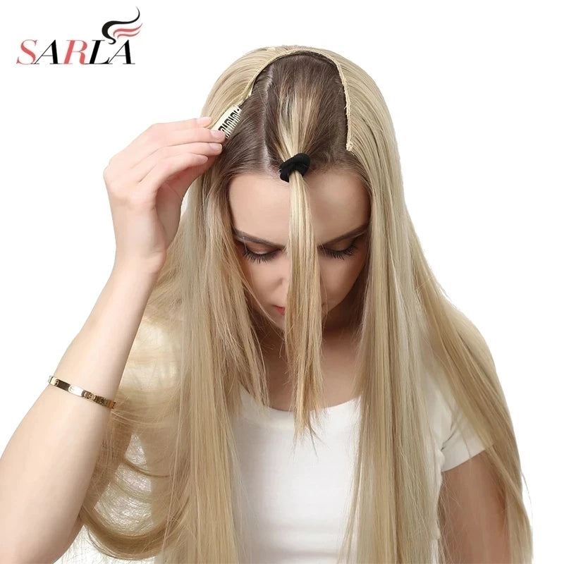 Aplique de Cabelo em U - super prático