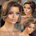 Peruca Curta Lisa 100% Cabelo Humano – SEVENMOONS