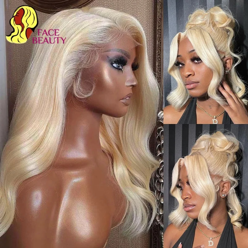 Peruca Loira Body Wave FaceBeauty