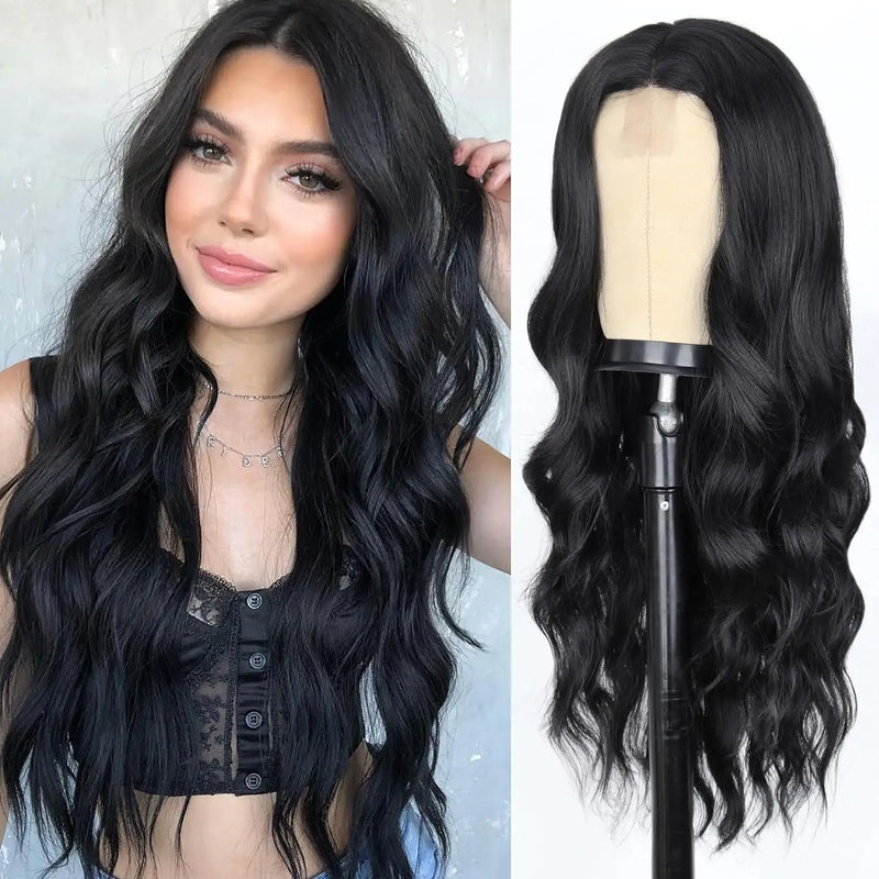Peruca de Cabelo longo Ondulada