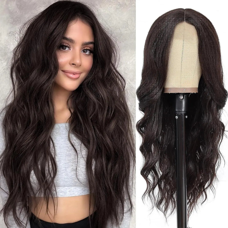 Peruca de Cabelo longo Ondulada