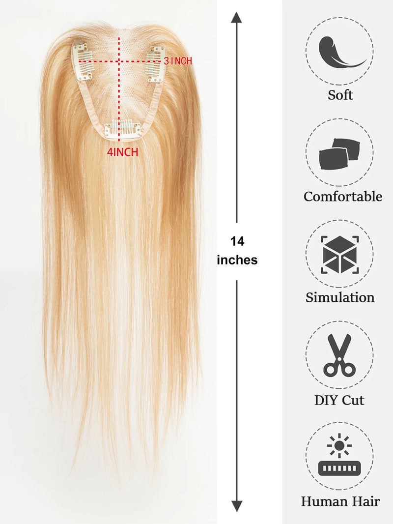 Topo de Cabelo Humano - Escolha sua Cor