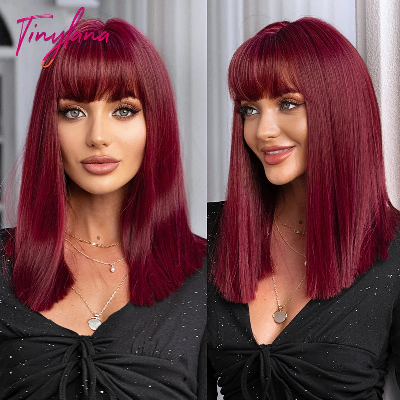 Peruca Long Bob Platinada TINY LANA – Curta, Moderna e Pura Atitude