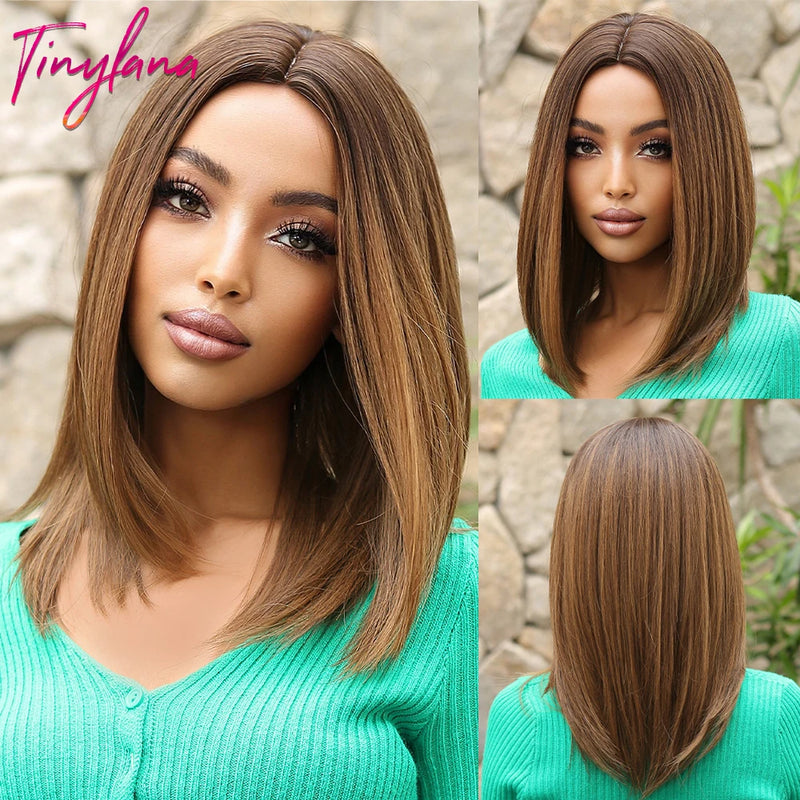 Peruca Long Bob Platinada TINY LANA – Curta, Moderna e Pura Atitude